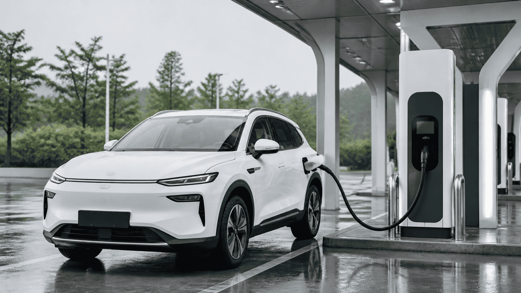 비 오는 날 전기차 충전해도 될까? 연결 전 확인할 4가지
